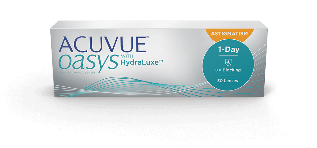 ACUVUE® OASYS 1-DAY with HydraLuxe™ Technology for ASTIGMATISM